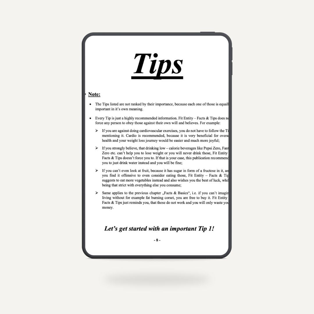 Fit Entity - Fact & Tips